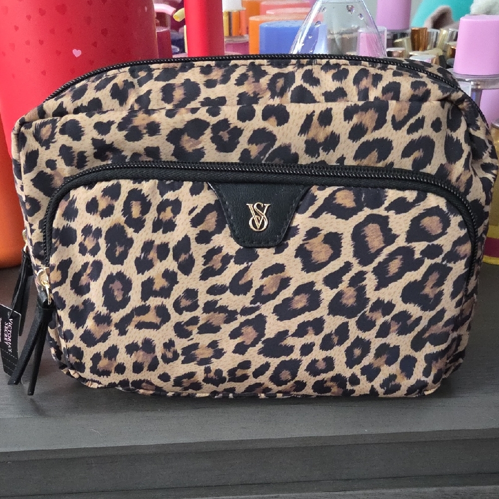 Victoria's Secret Leopard Print Makeup Bag
